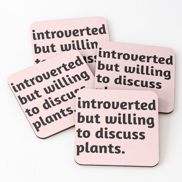 Item preview, introverted but willing to discuss plants shirt  designed and sold by cizito.