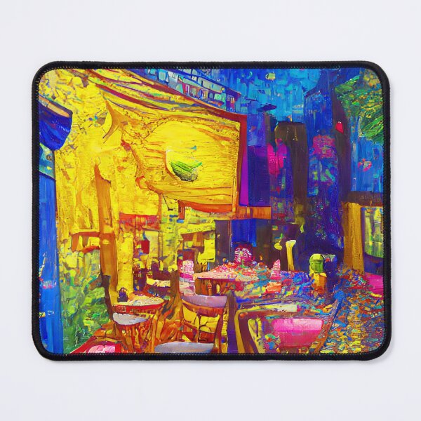 Item preview, Altered Art - Cafe Terrace at Night designed and sold by Go Logo Designs.