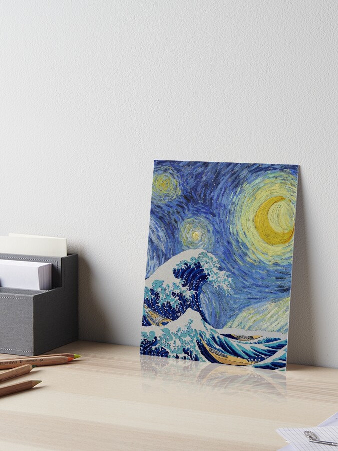 油絵 star) 原画 good painting 星 blue(flozen