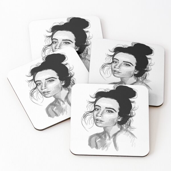 Item preview, Drawn girl with messy bun designed and sold by ShikaZarts.
