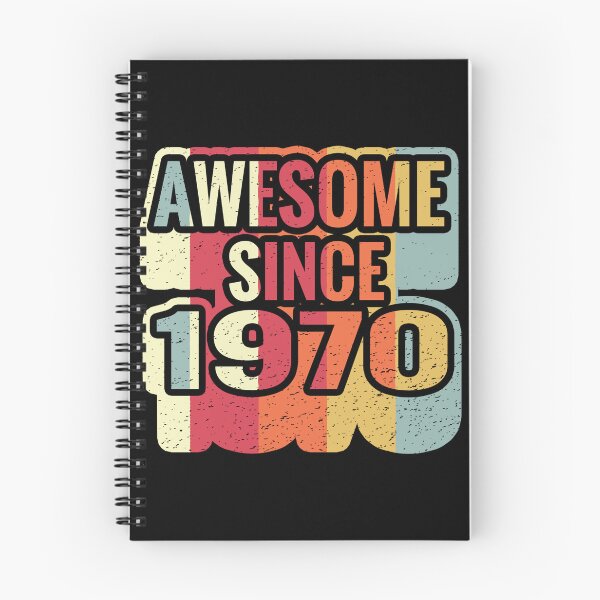 Item preview, Awesome Since 1970 Birthday 52th , 53th, 54th Birthday Retro vintage designed and sold by Assla ⭐⭐⭐⭐⭐.