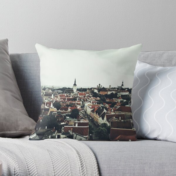 Tallinn Estland Cityview Dekokissen