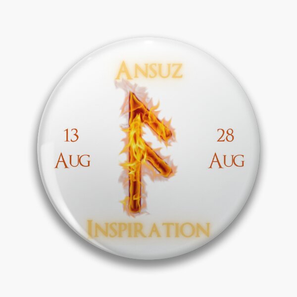 Item preview, Ansuz Birthday Rune 13 Aug - 28 Aug designed and sold by AgeOfHeroes.