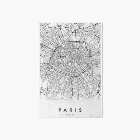 PARIS CITY MAP Art Board Print