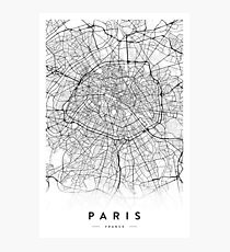 Lámina fotográfica MAPA DE LA CIUDAD DE PARÍS