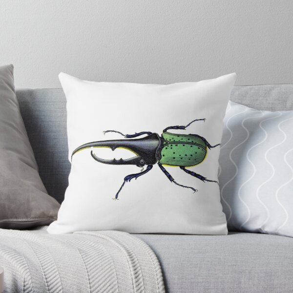 Beetle Throw Pillow