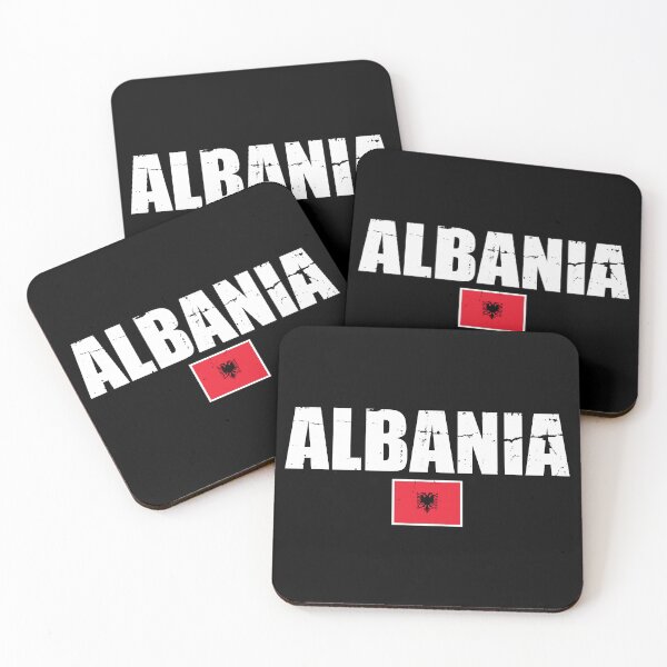 Item preview, Albania Vintage Albanian Flag designed and sold by max-it-out.