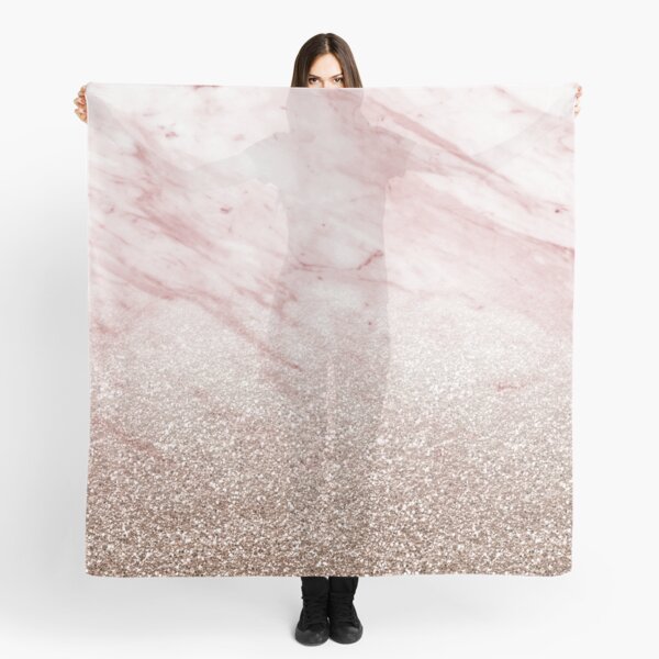 Rose gold champagne glitter gradient Scarf