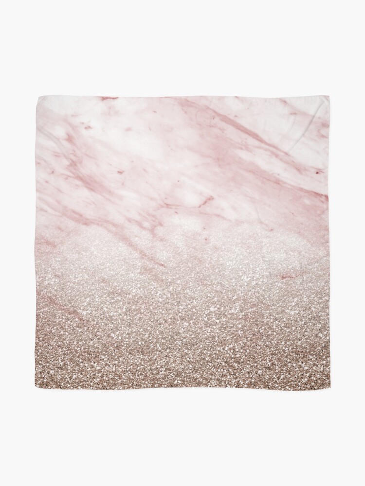 Alternate view of Rose gold champagne glitter gradient Scarf