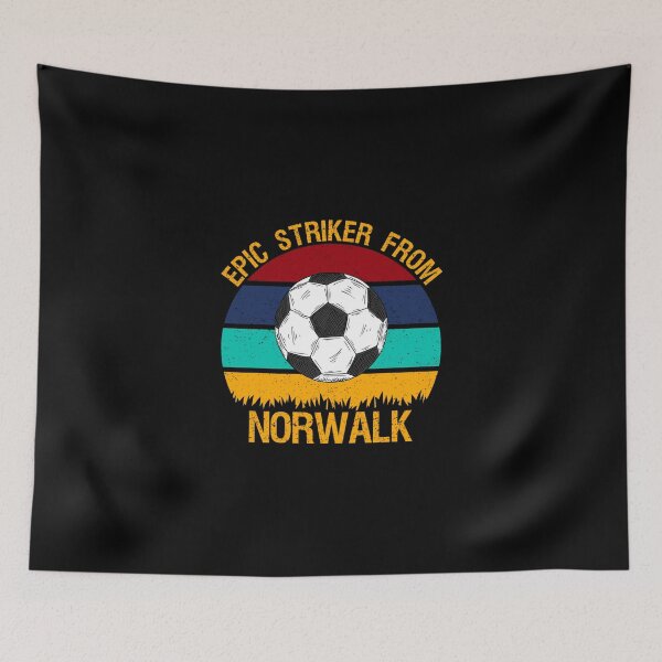 Item preview, Epic Striker From Norwalk Vintage Soccer Sticker designed and sold by opheimbyrneh.
