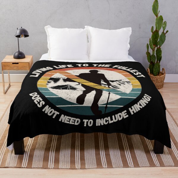 Item preview, Anti Hiking Hate Camping Outdoors Living Life Fullest Joke Saying Artwork Gift designed and sold by Maljonic.