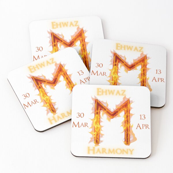 Item preview, Ehwaz Birthday Rune 30 Mar - 13 Apr designed and sold by AgeOfHeroes.