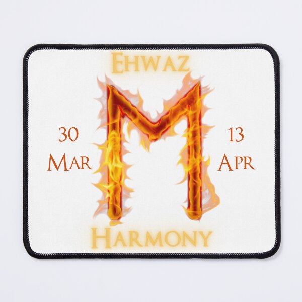 Item preview, Ehwaz Birthday Rune 30 Mar - 13 Apr designed and sold by AgeOfHeroes.
