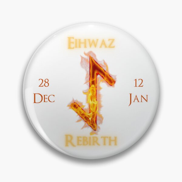 Item preview, Eihwaz Birthday Rune 28 Dec - 12 Jan designed and sold by AgeOfHeroes.