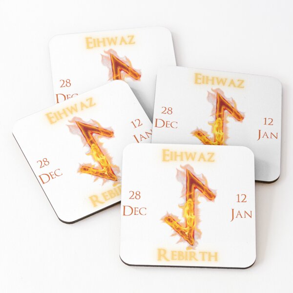 Item preview, Eihwaz Birthday Rune 28 Dec - 12 Jan designed and sold by AgeOfHeroes.