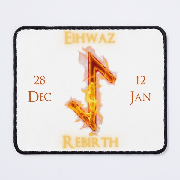 Item preview, Eihwaz Birthday Rune 28 Dec - 12 Jan designed and sold by AgeOfHeroes.