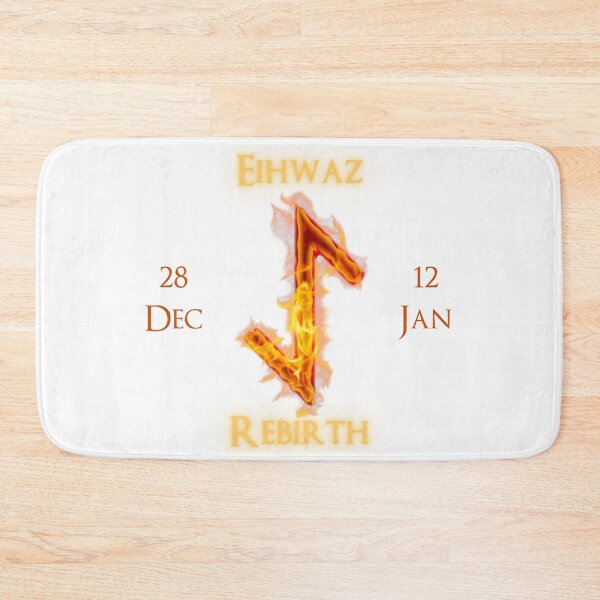 Item preview, Eihwaz Birthday Rune 28 Dec - 12 Jan designed and sold by AgeOfHeroes.
