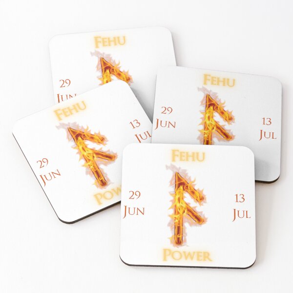 Item preview, Fehu Birthday Rune 29 Jun - 13 Jul designed and sold by AgeOfHeroes.
