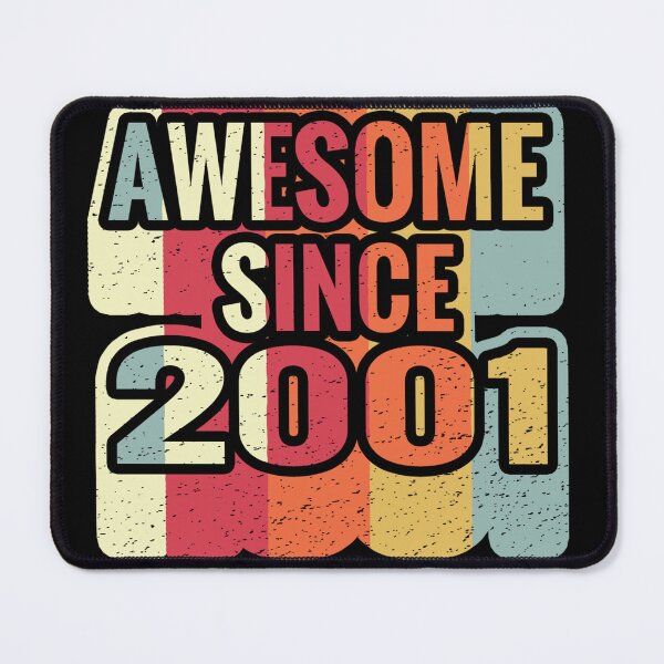Item preview, Awesome Since 2001 21th Birthday Retro Vintage designed and sold by Assla ⭐⭐⭐⭐⭐.