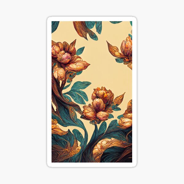 Colorful multicolored bright picture. Painted bright multicolored flowers. Sticker