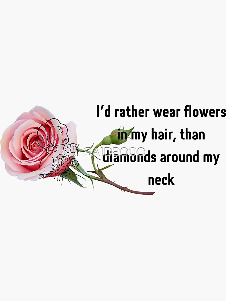 Flowers around the Neck