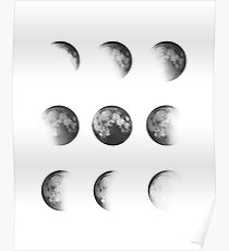 MOON PHASES DESIGN Poster