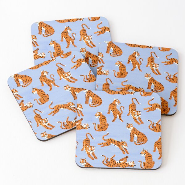 Item preview, Simple Tiger Illustration - Lilac and Orange  designed and sold by TigaTiga.