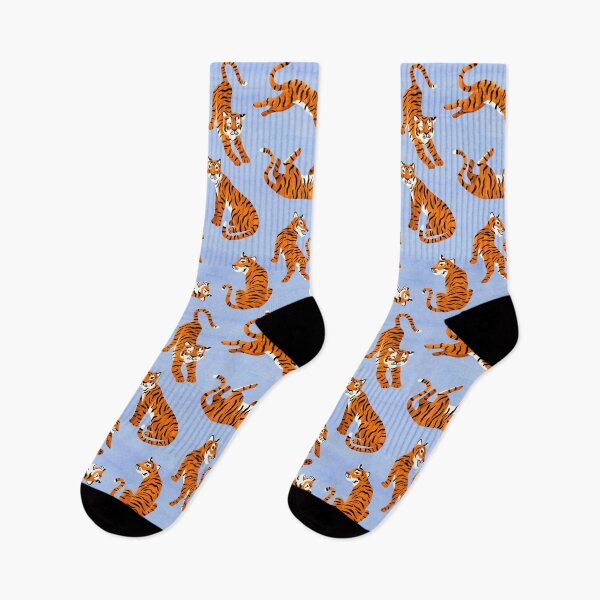 Item preview, Simple Tiger Illustration - Lilac and Orange  designed and sold by TigaTiga.