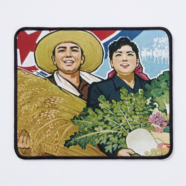 Item preview, North Korean Propaganda: Welcome the 50th Anniversary of the DPRK with a bumper crop designed and sold by M-o-P.