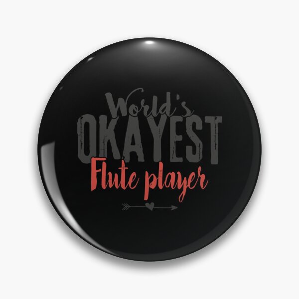 Item preview, World's Okayest Flute Player Funny Saying Classic T-Shirt designed and sold by gusplawn5.