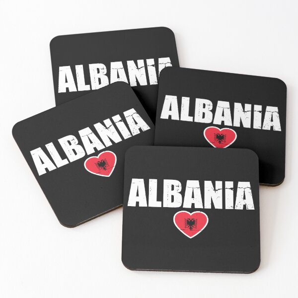Item preview, Albania Vintage Albanian Flag designed and sold by max-it-out.
