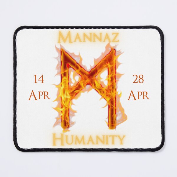 Item preview, Mannaz Birthday Rune 14 Apr - 28 Apr designed and sold by AgeOfHeroes.