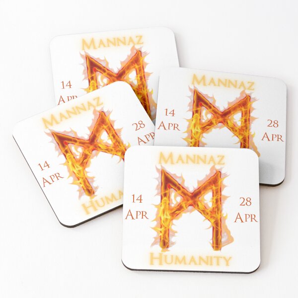Item preview, Mannaz Birthday Rune 14 Apr - 28 Apr designed and sold by AgeOfHeroes.