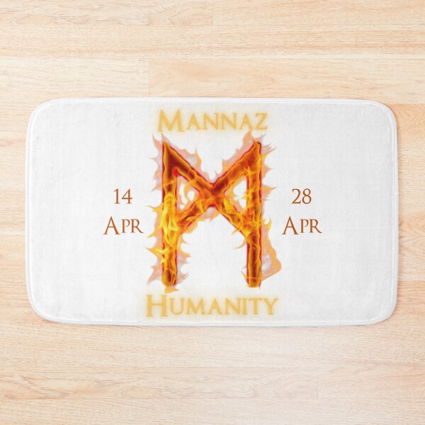 Item preview, Mannaz Birthday Rune 14 Apr - 28 Apr designed and sold by AgeOfHeroes.
