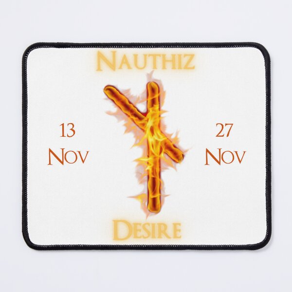 Item preview, Nauthiz Birthday Rune 13 Nov - 27 Nov designed and sold by AgeOfHeroes.