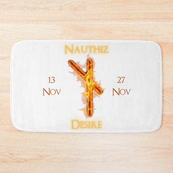 Item preview, Nauthiz Birthday Rune 13 Nov - 27 Nov designed and sold by AgeOfHeroes.