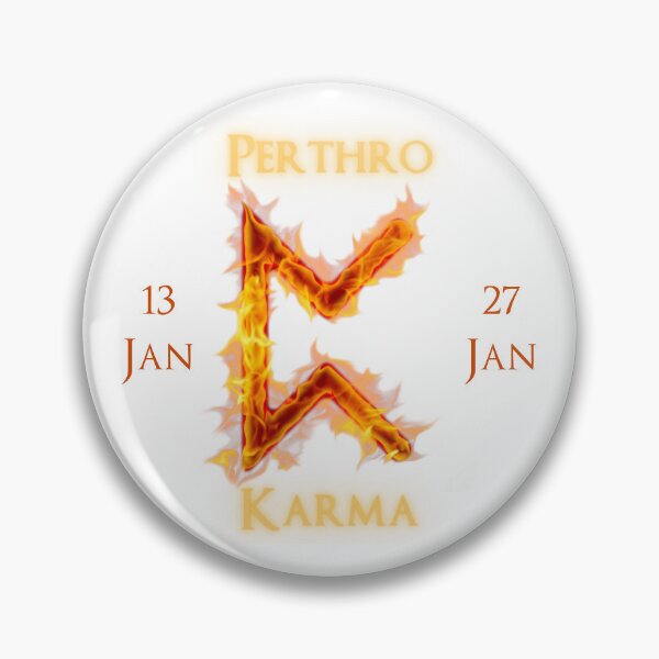 Item preview, Perthro Birthday Rune 13 Jan - 27 Jan designed and sold by AgeOfHeroes.