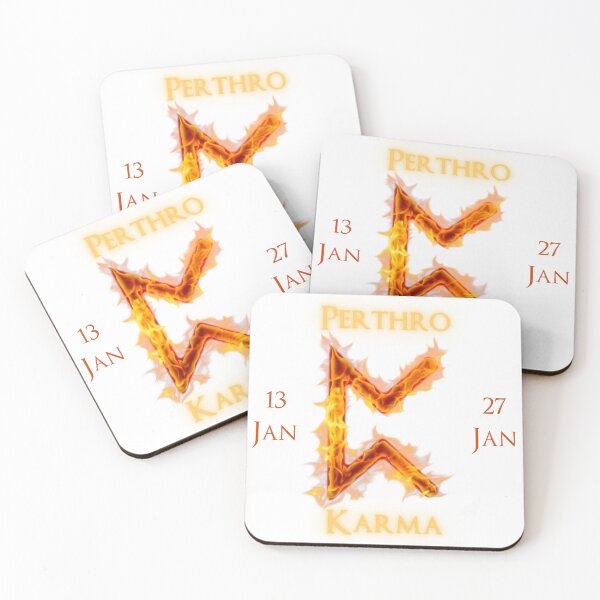 Item preview, Perthro Birthday Rune 13 Jan - 27 Jan designed and sold by AgeOfHeroes.