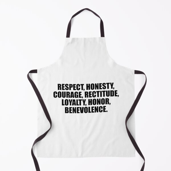 Item preview, Respect, Honesty, Courage, Rectitude, Loyalty, Honor, Benevolence designed and sold by Colorfulandfun.