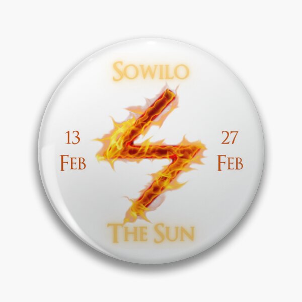 Item preview, Sowilo Birthday Rune 13 Feb - 27 Feb designed and sold by AgeOfHeroes.