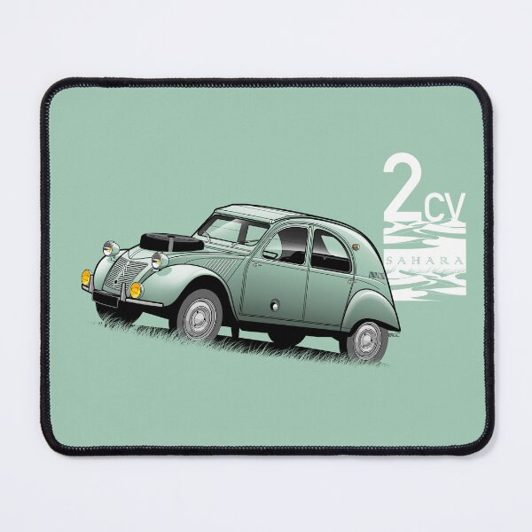 Item preview, 2CV Sahara 3/4 outline graphic illustration designed and sold by RJWautographics.