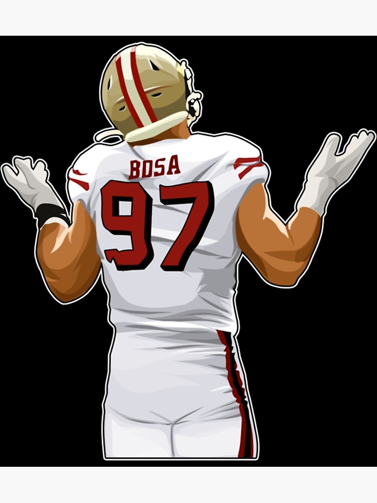 Nick Bosa 97 Strength  Sticker for Sale by TillmanHudson