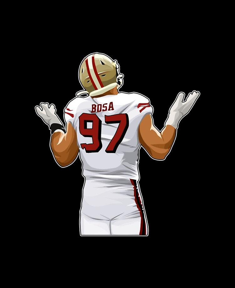 San Francisco 49ers Nick Bosa #97 Black Player Game Jersey Mens NFL –  Football Patch King