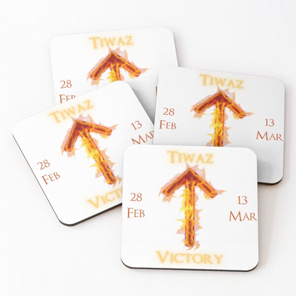 Item preview, Tiwaz Birthday Rune 28 Feb - 13 Mar designed and sold by AgeOfHeroes.