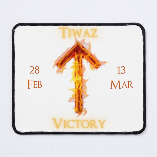 Item preview, Tiwaz Birthday Rune 28 Feb - 13 Mar designed and sold by AgeOfHeroes.