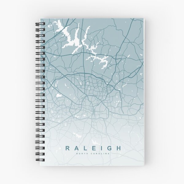 Artikelvorschau, Raleigh Kartenkunst entworfen und verkauft von artymaps.