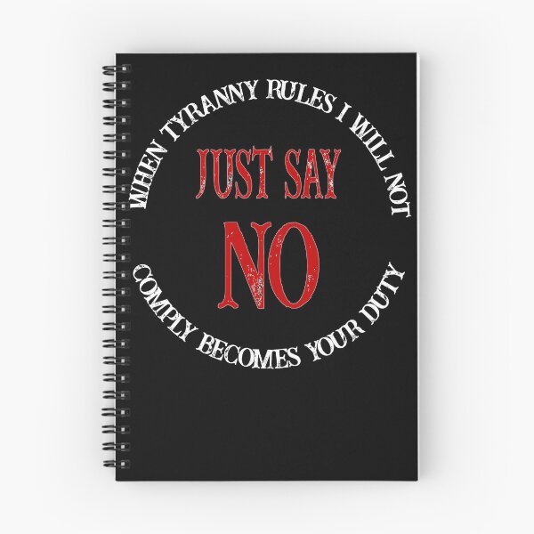 Item preview, I Will Not Comply Just Say No designed and sold by Momona-design.