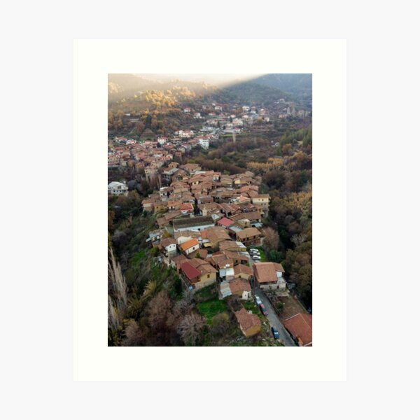 The old Kakopetria Village - Cyprus Art Print