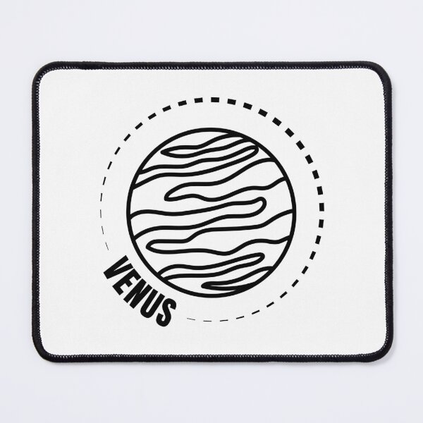 Artikelvorschau, Planet Venus (SCHWARZES DESIGN) entworfen und verkauft von EleannaInSpace.