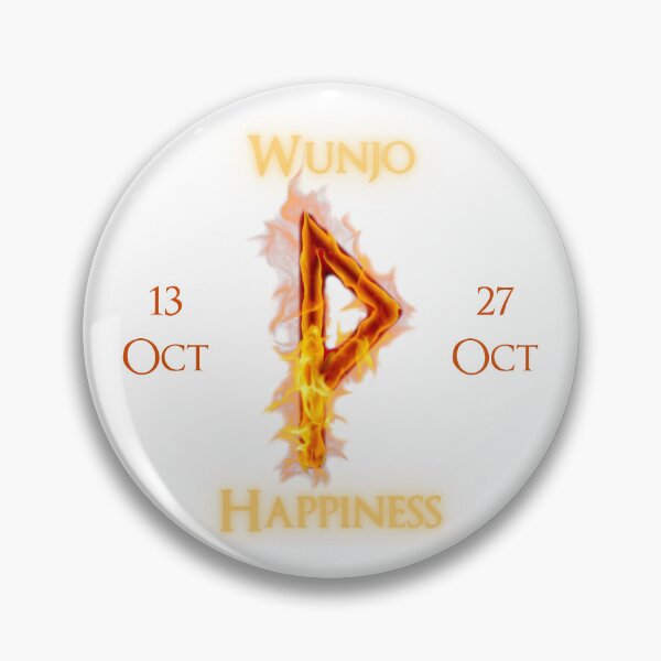 Item preview, Wunjo Birthday Rune 13 Oct - 27 Oct designed and sold by AgeOfHeroes.